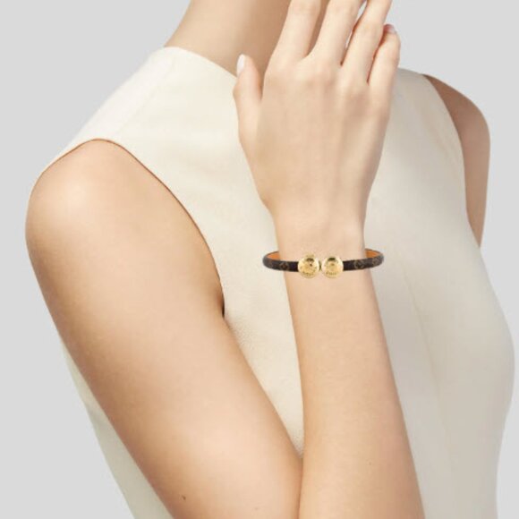 Louis Vuitton Historic Mini Monogram Bracelet Size 17 - Picture 2 of 12